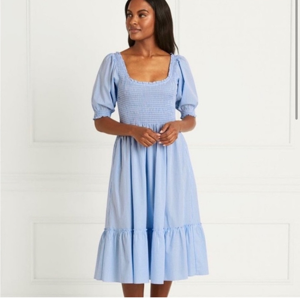 NWT Louisa Gingham Dress Hill House